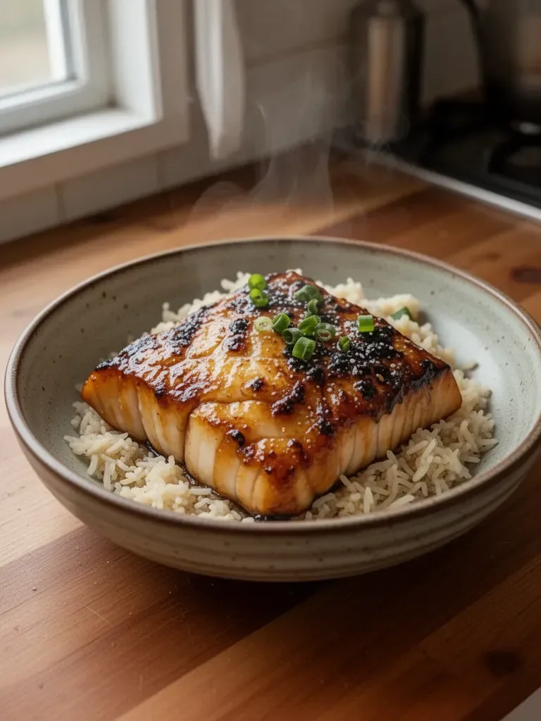 Buttery Miso Glazed Black Cod
