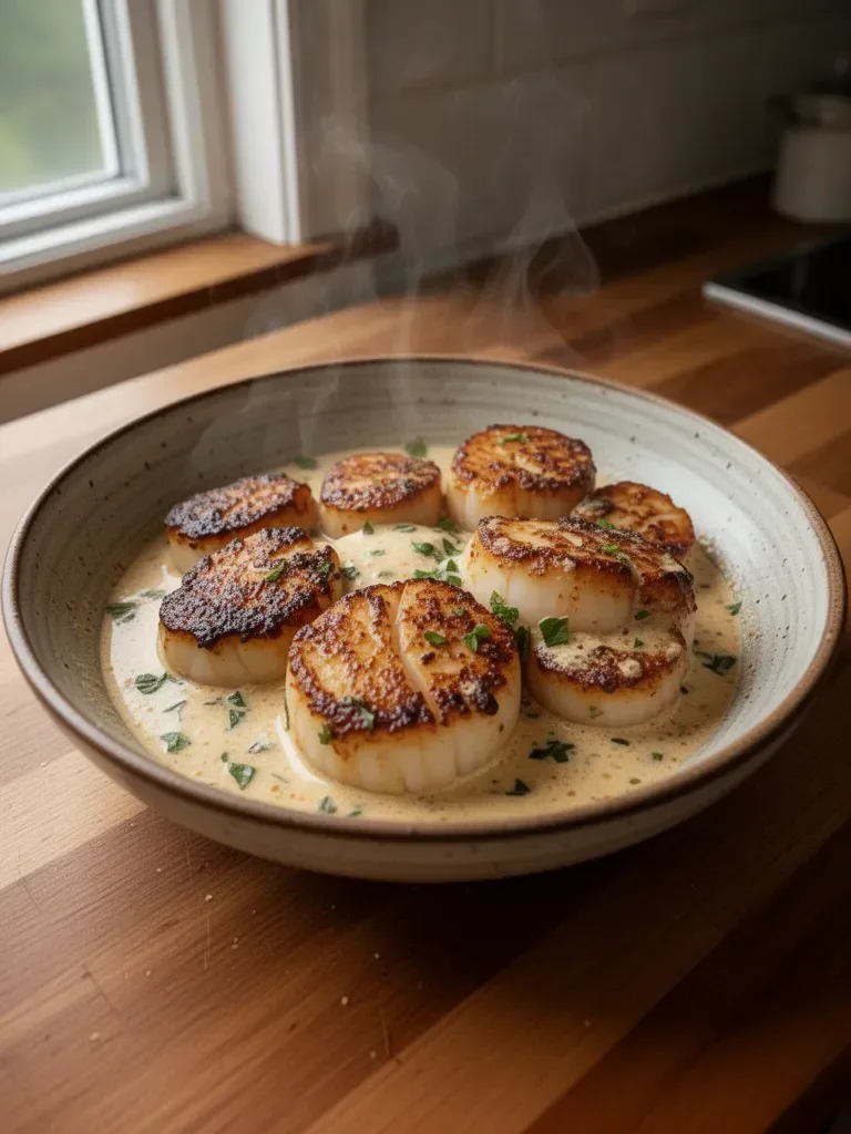 Cajun Cream Scallops