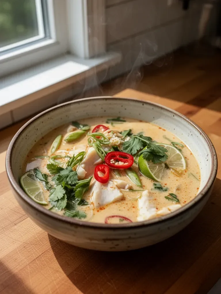 Creamy Coconut Lime Fish Soup