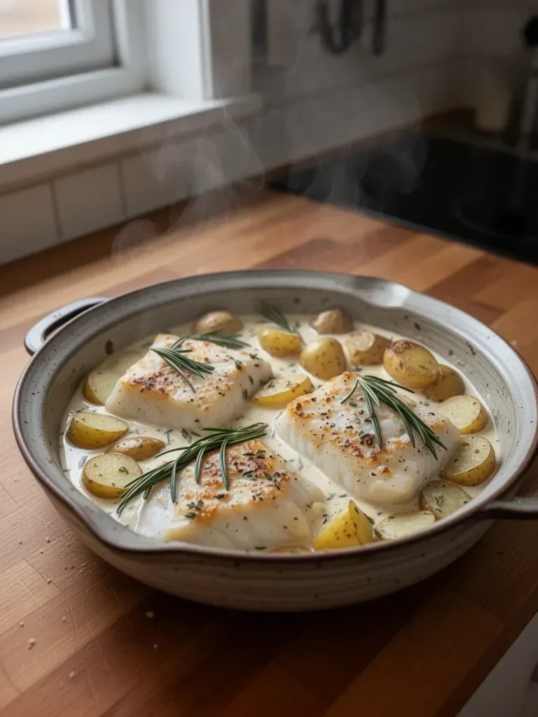 Creamy Cod with Potatoes