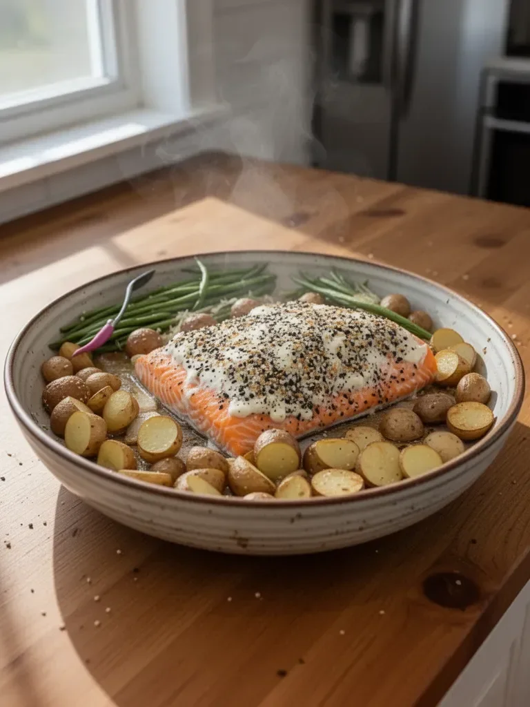 Everything Bagel Sheet Pan Salmon
