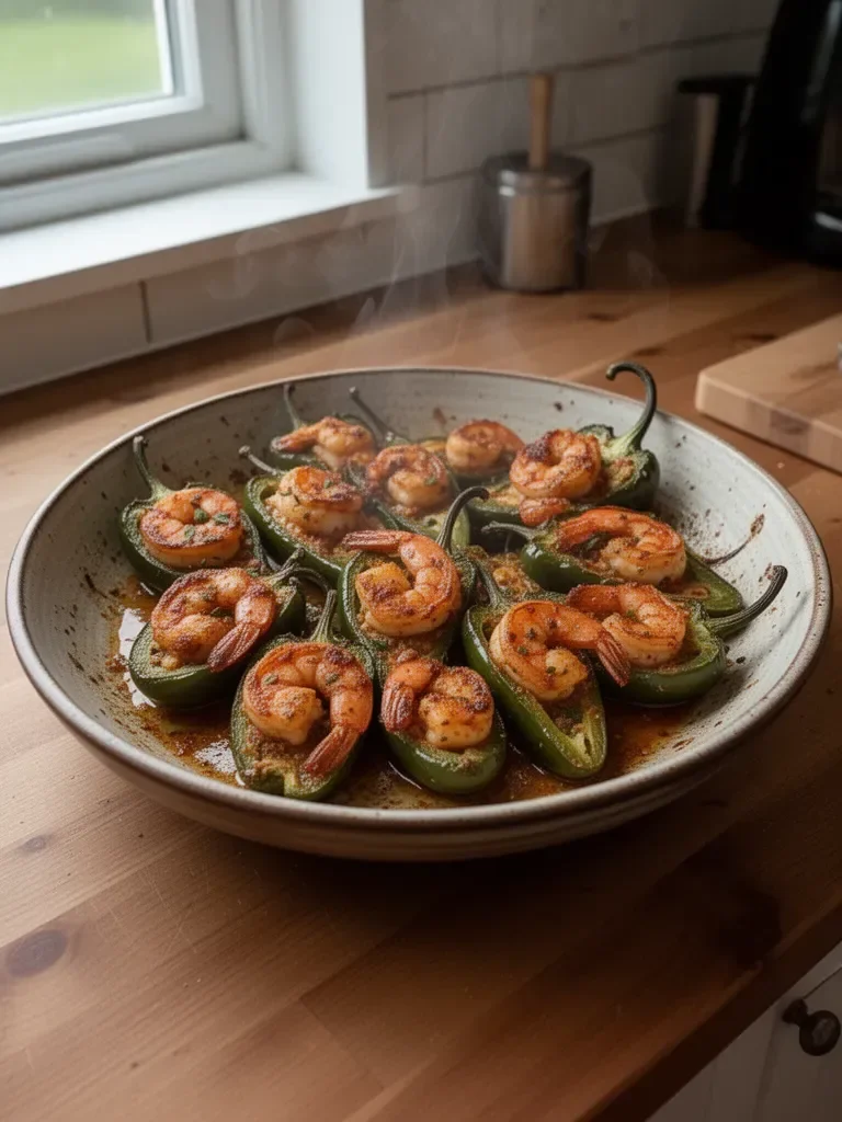 Fiery Cajun Shrimp Stuffed Jalapeños