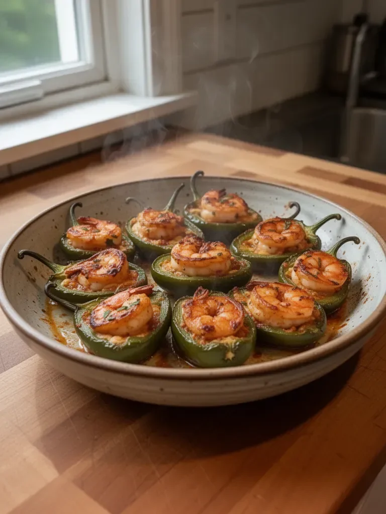 Fiery Cajun Shrimp Stuffed Jalapeños