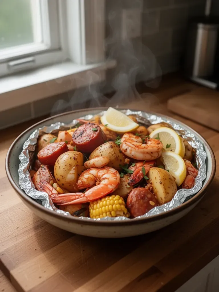 Flavorful Seafood Boil Foil Packets