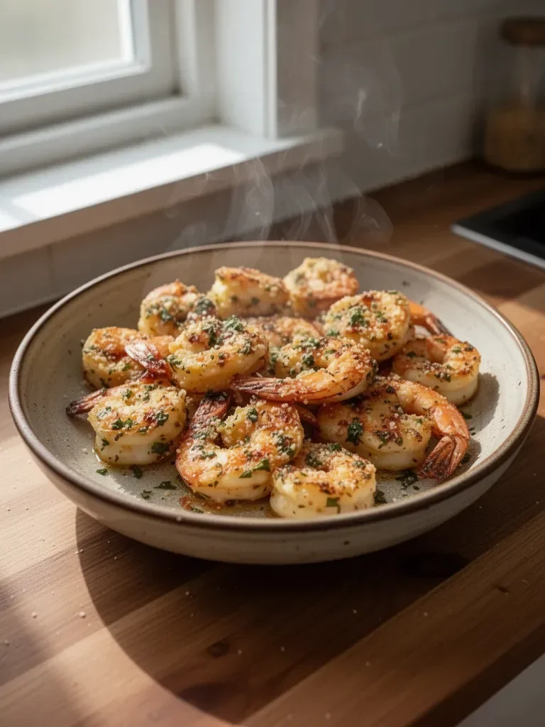Garlic Parmesan Roasted Shrimp