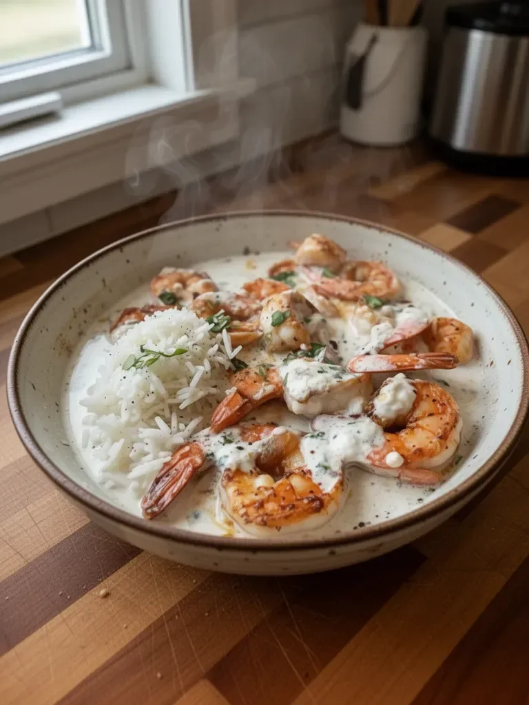 Garlic Shrimp in Coconut Milk