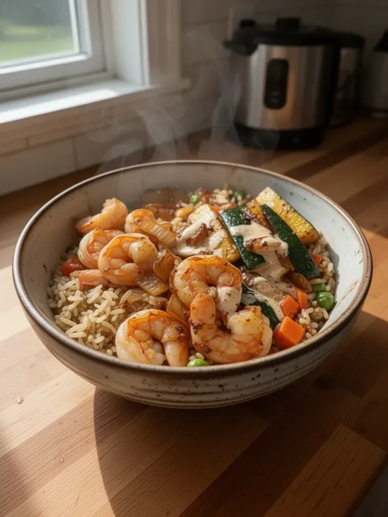 Hibachi Shrimp Rice Bowls