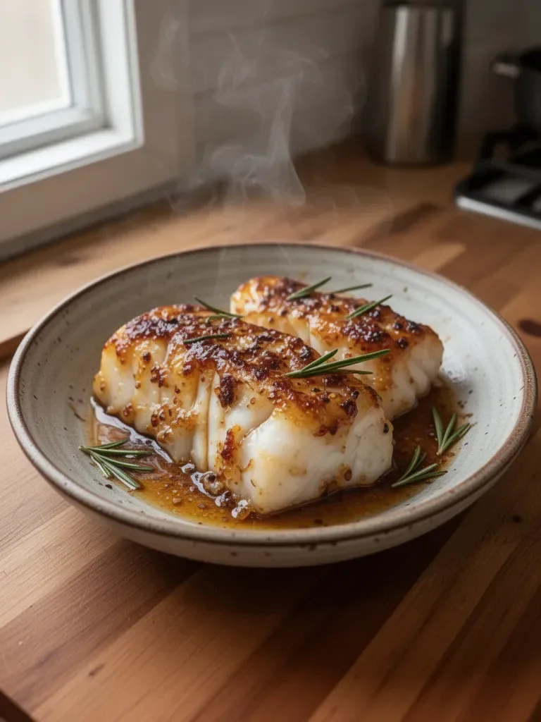 Honey Garlic Baked Cod