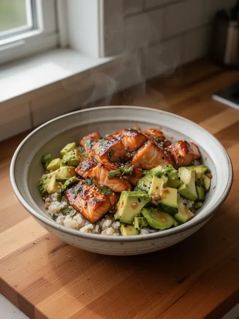 Honey Glazed Salmon Bowl