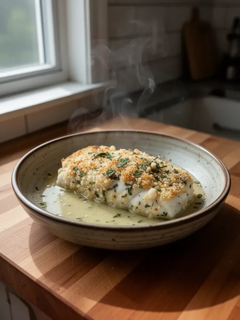 Macadamia Nut Crusted Halibut