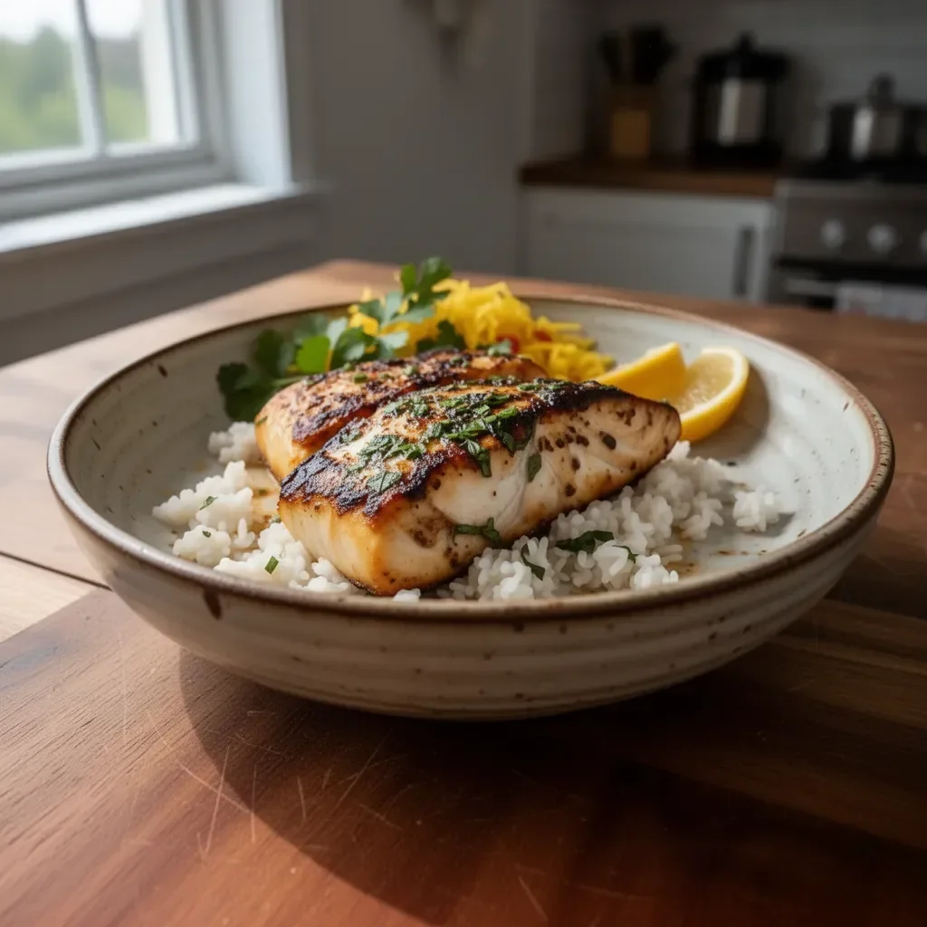 Delicious Mahi Mahi recipe prepared with spices and served on a plate.