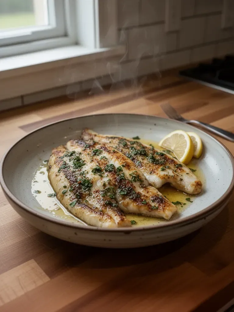 Pan-Seared Flounder with Brown Butter and Lemon