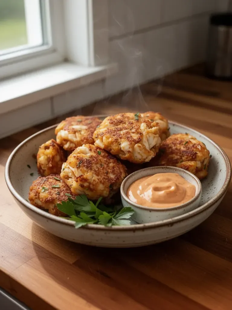 Quick Air Fryer Crab Cakes