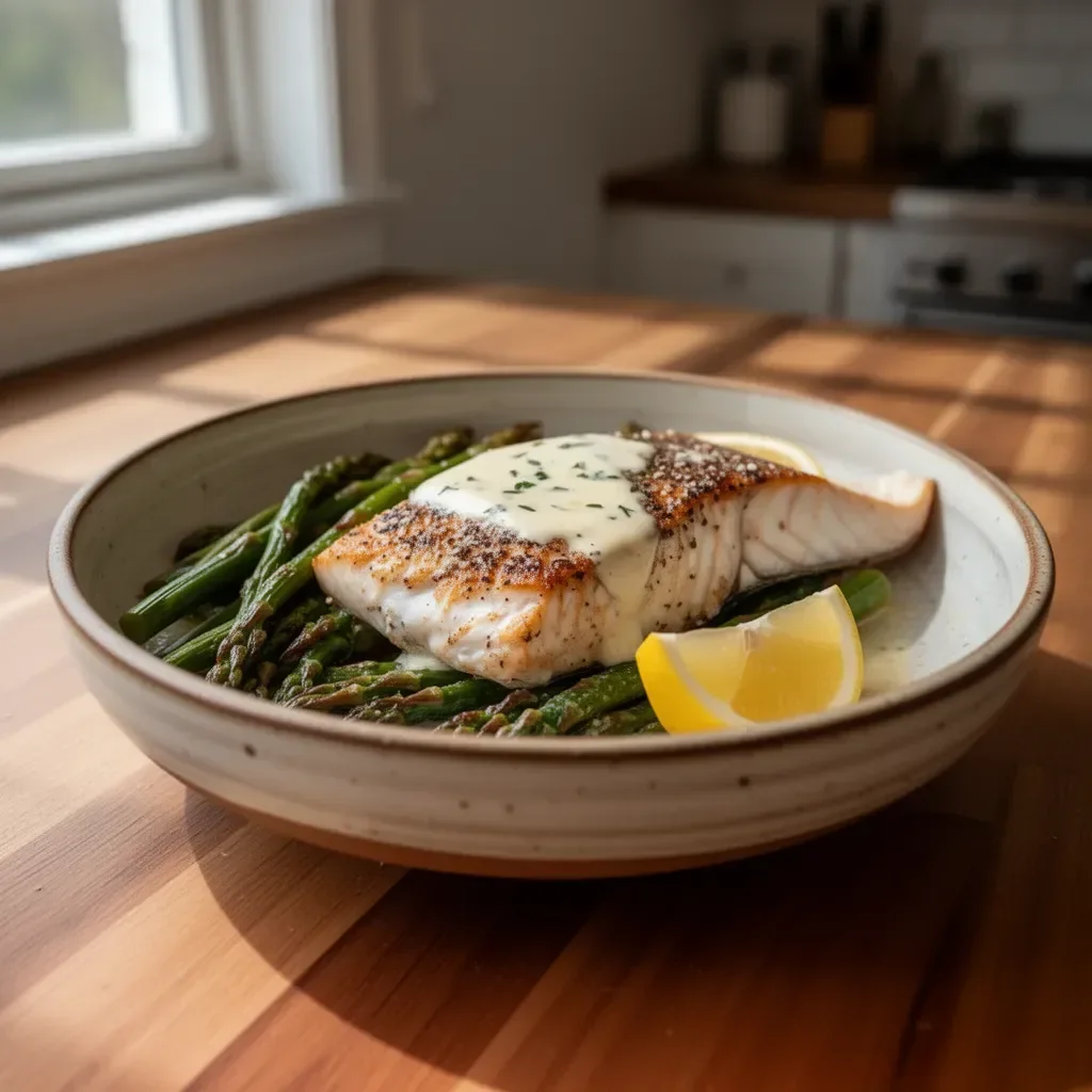 Deliciously prepared Red Snapper dish garnished with fresh herbs