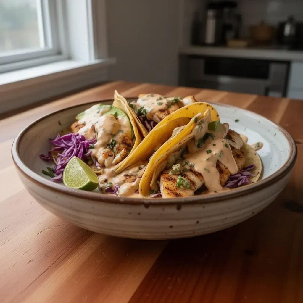Delicious San Diego style fish taco sauce for tacos