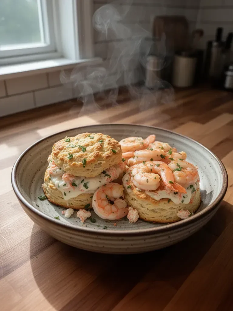Shrimp Crab Biscuit Melts