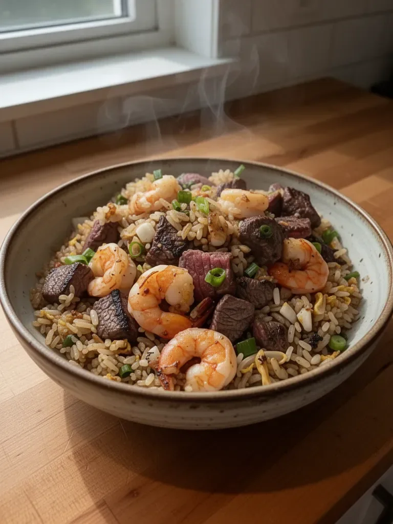 Shrimp & Steak Fried Rice