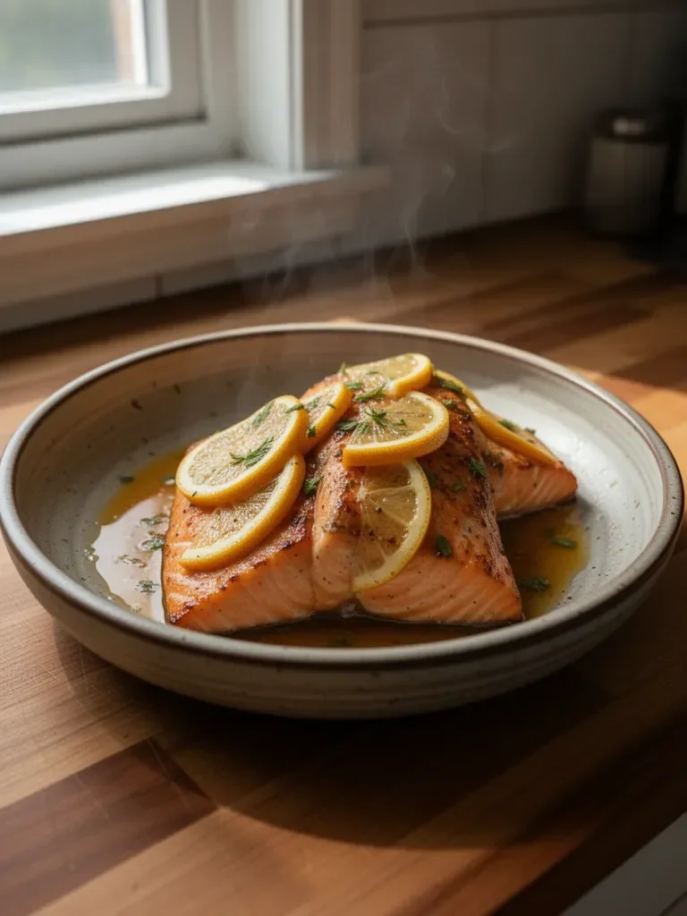 20 Minute Pan Seared Salmon with Citrus Butter Glaze