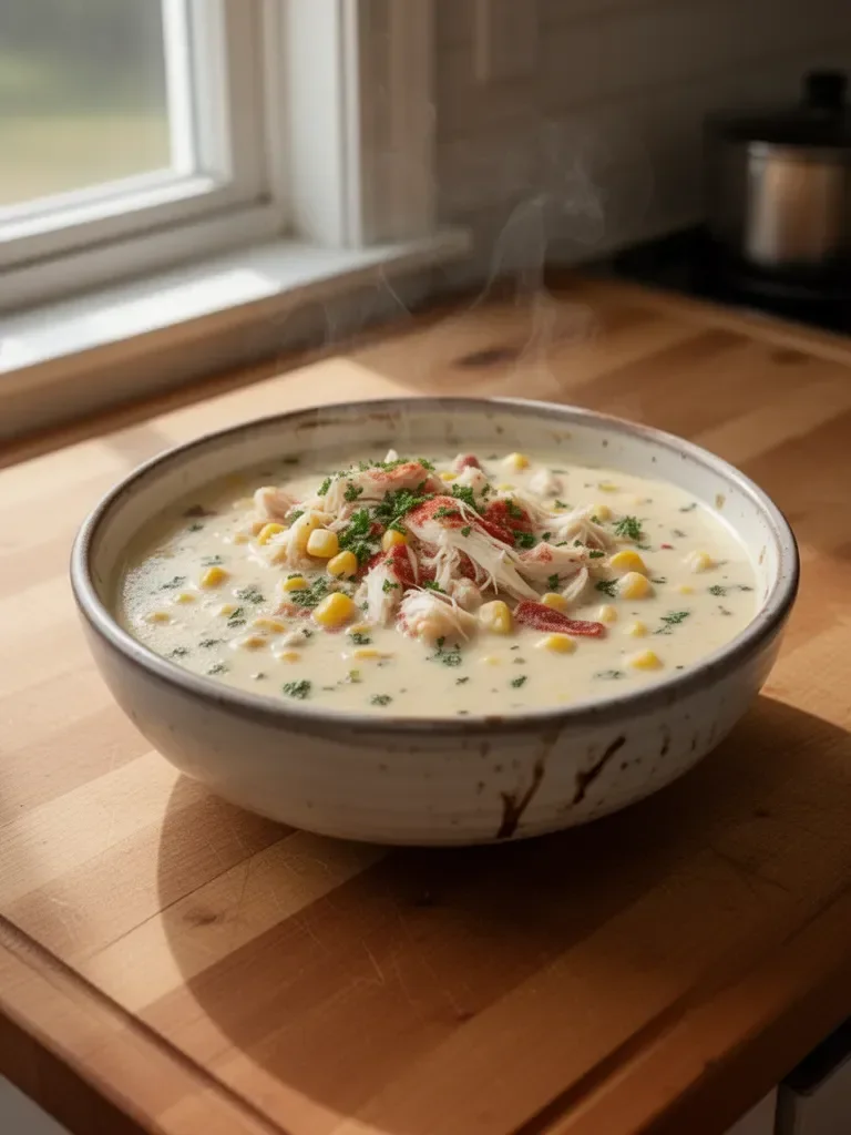 Bobby Flay’s Crab & Corn Chowder