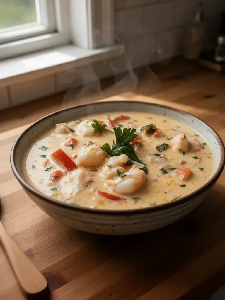 Creamy Crab and Shrimp Seafood Bisque