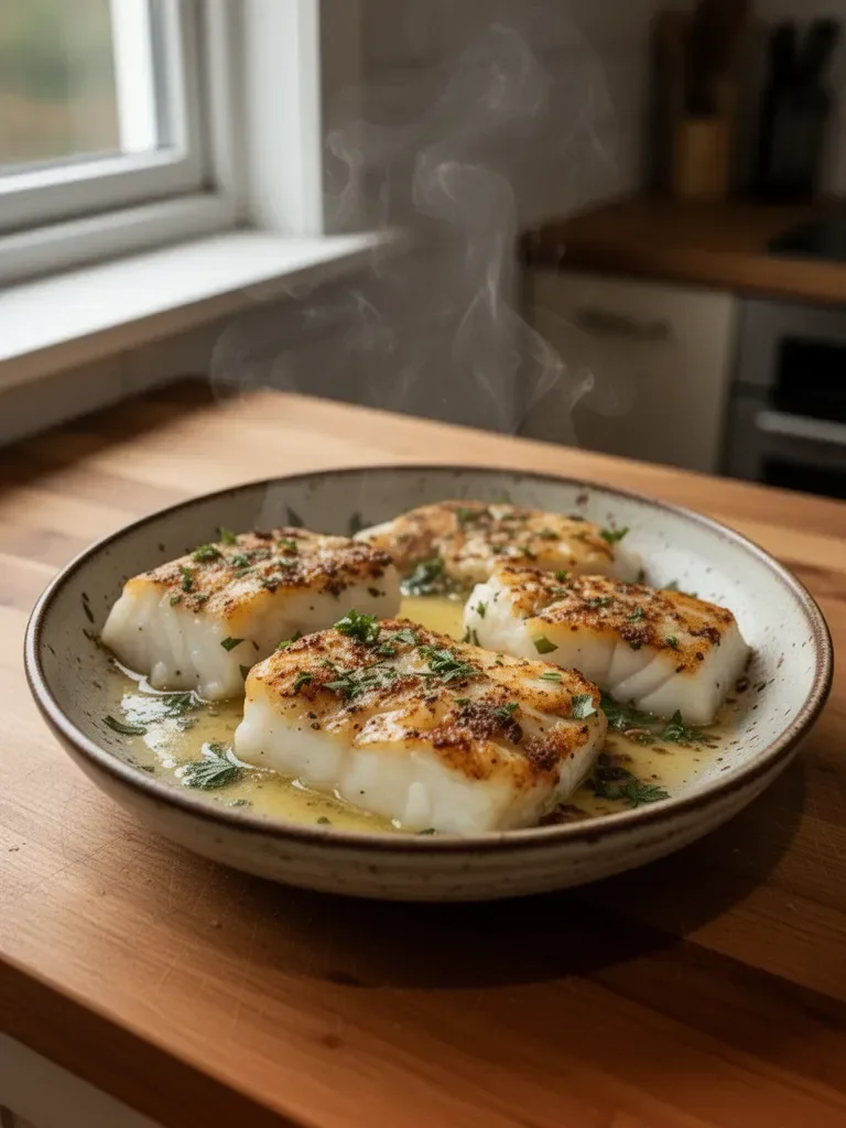 Garlic Butter Baked Cod
