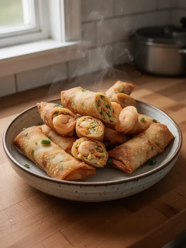 Homemade Shrimp Egg Rolls
