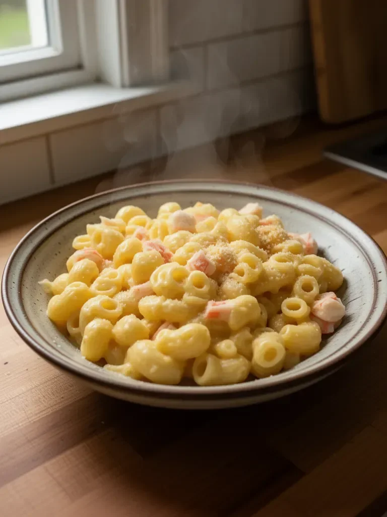 Imitation Crab Mac and Cheese