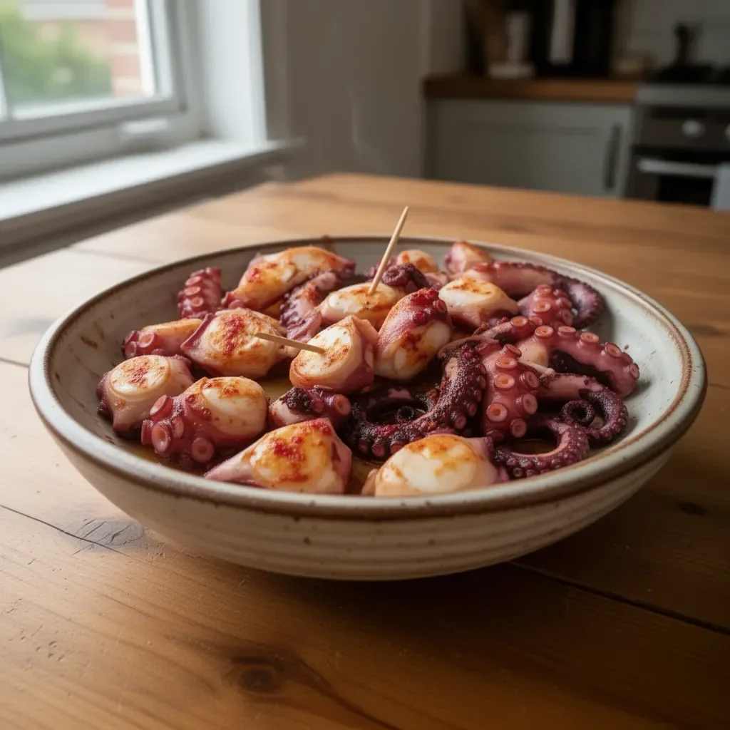 Instant Pot octopus dish showcasing tender, flavorful seafood meal
