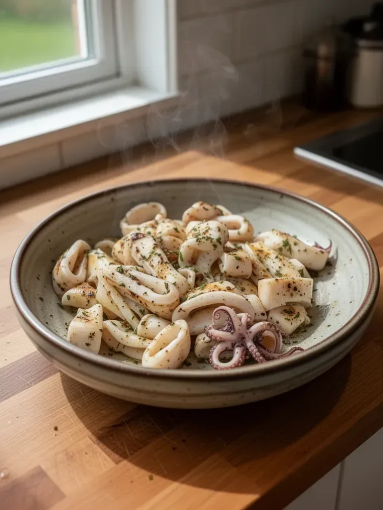 Lemon Pepper Grilled Calamari