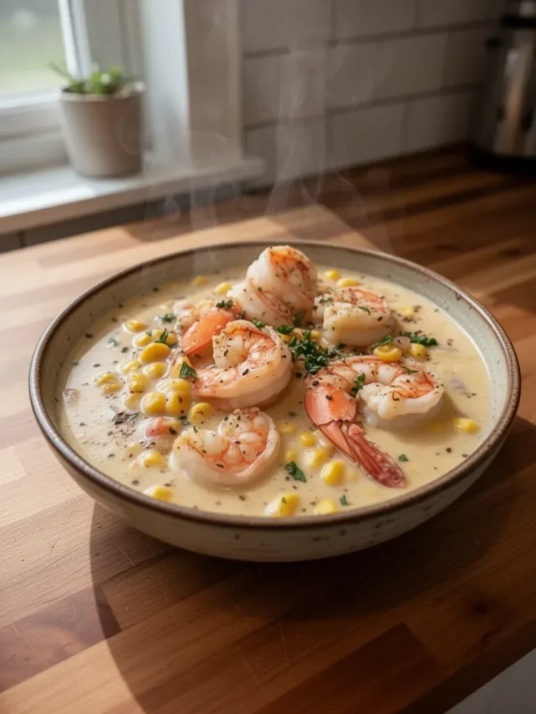 New Orleans Shrimp and Corn Bisque