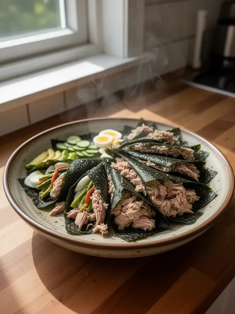 Nori Wraps with Canned Tuna