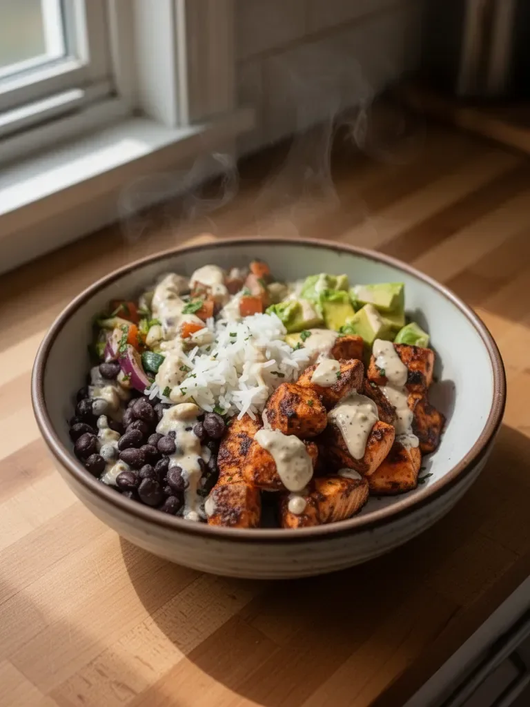 Salmon and Black Bean Bowl
