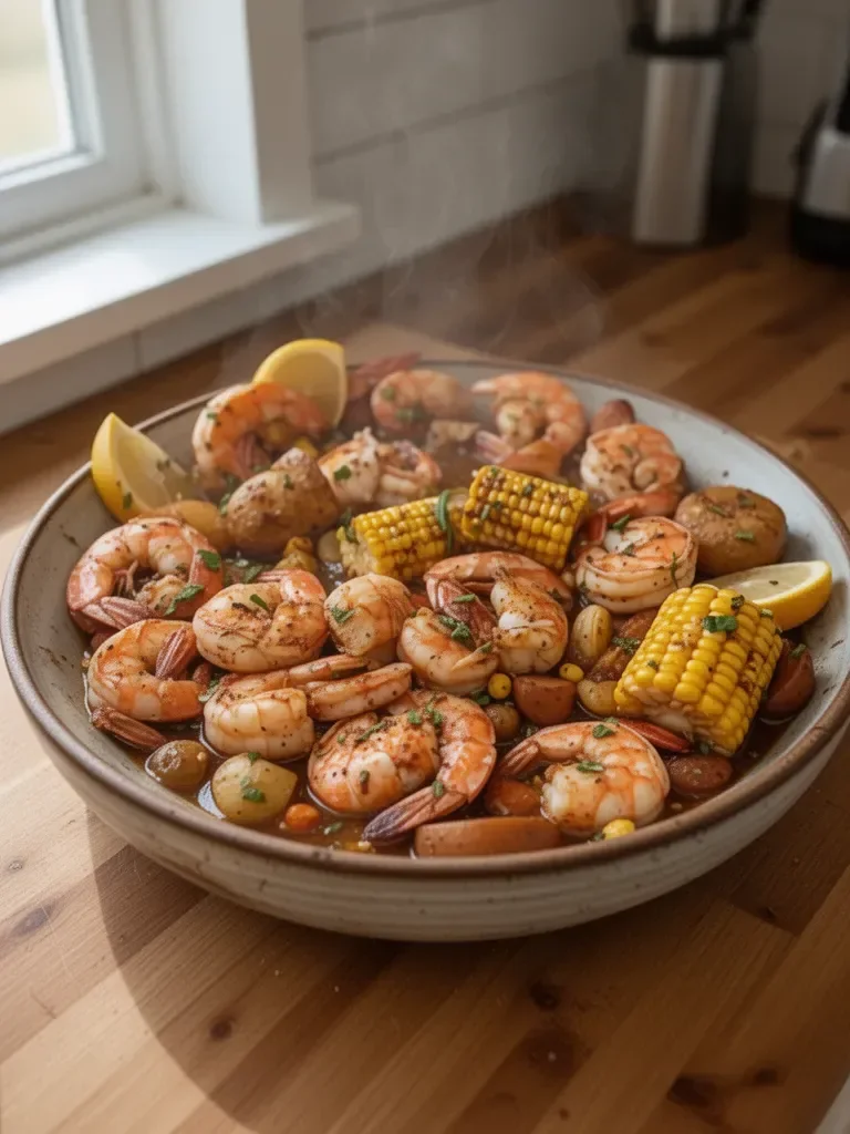 Slow Cooker Shrimp Boil