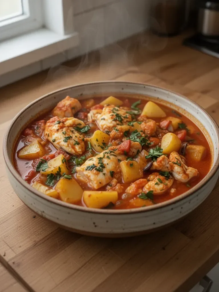 Spanish Fish Stew with Potatoes