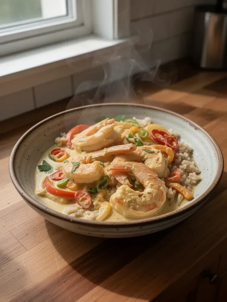 Thai Shrimp with Coconut Curry Sauce