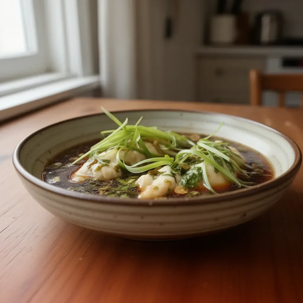 Delicious white fish fillets prepared with ginger and soy sauce